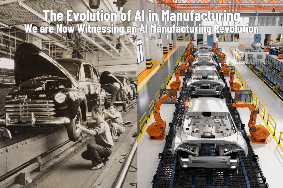 The Evolution of AI in Manufacturing. AI Manufacturing Revolution.